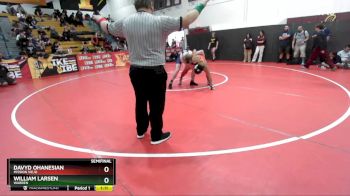 150 lbs Semifinal - William Larsen, Warren vs Davyd Ohanesian, Mission Viejo