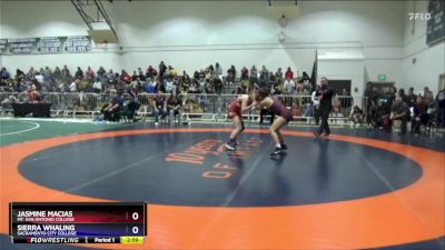 131 lbs Quarterfinal - Jasmine Macias, Mt. San Antonio College vs Sierra Whaling, Sacramento City College