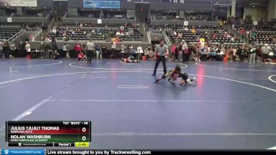 55 lbs Semifinal - Julius ?JuJu? Thomas, Nebraska Boyz vs Nolan Washburn, Moen Wrestling Academy