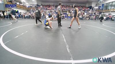 110-120 lbs Quarterfinal - Juliette Abolhosn, D3 Wrestling Cluib vs Gunner Clark, Noble Takedown Club