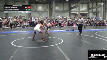 150 lbs Quarterfinal - Braxton Lackner, Bobcat WC vs Myles Dawson, Maize