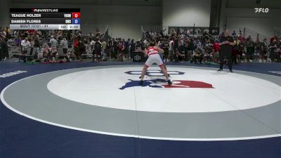 61 lbs Champ. Round 1 - Teague Holzer, Victory School Of Wrestling vs Damien Flores, Hawks Wrestling Club