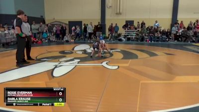 55 lbs Round 4 - Rosie Everman, Outlaw Wrestling Club vs Darla Krause, Kingdom Wrestling