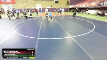 130 lbs Cons. Semi - Riley Hanrahan, Team Nazar Training Center vs Jamie Laswell, Arizona Girls Wrestling