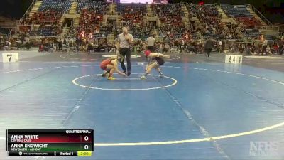 100 lbs Quarterfinal - Anna White, Central Cass vs Anna Engwicht, New Salem - Almont