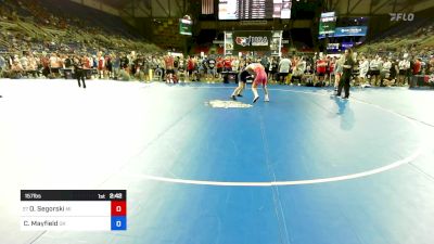 157 lbs Rnd Of 128 - Owen Segorski, MI vs Cole Mayfield, OK