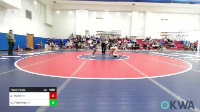 105 lbs Semifinal - Jaysten Hurd, HBT Grapplers vs Wesley Fleming, Norman Grappling Club