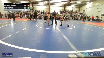 61 lbs Rr Rnd 3 - Phoenix Wright, Caney Valley Wrestling vs Jett Boland, Tonkawa Takedown Club