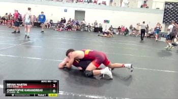 150 lbs Cons. Round 2 - Christophe Karandreas, St Cloud vs Bryan Martin, Eagle Empire