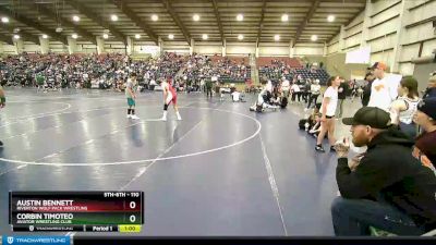 110 lbs Round 1 - Corbin Timoteo, Aviator Wrestling Club vs Austin Bennett, Riverton Wolf Pack Wrestling