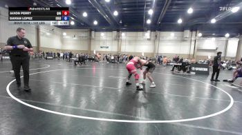132 lbs Quarterfinal - Jaxon Perry, Quest For Gold vs Davian Lopez, Colosseum Wrestling