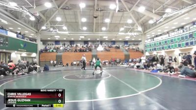 157 lbs 3rd Place Match - Chris Villegas, Rancho Bernardo vs Jesus Guzman, Lakeside