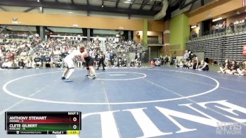 285 lbs Semifinals (8 Team) - Clete Gilbert, MARLOW vs Anthony Stewart, PAWNEE