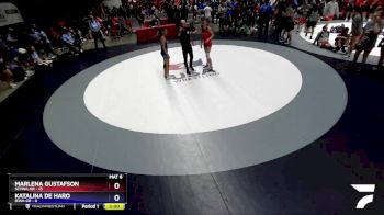 120 lbs Round 3 (16 Team) - Marlena Gustafson, SCVWA-GR vs Katalina De Haro, IEWA-GR