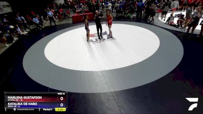 120 lbs Round 3 (16 Team) - Marlena Gustafson, SCVWA-GR vs Katalina De Haro, IEWA-GR