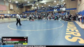 140lbs Semifinal - Ruby Clark, Toppenish (Girls) vs Flor Parker-Borrero, Graham-Kapowsin (Girls)