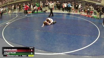 82 lbs Cons. Semi - Ephraim Kinsey, Morgan Wrestling Club vs Hyrum Miller, Shootbox