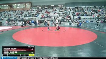 80 lbs Round 3 - Nixon Sanchez, Cowboy Mat Club vs Alyson Young, Cabinet Mountain Elite Wrestling Club