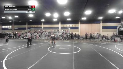 150 lbs Consi Of 16 #1 - Emil Engler, Yakima Valley Wrestling vs Alex Becerra, Schurr