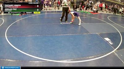 86 lbs Cons. Round 1 - Zachary Minich, Southern Utah Elite vs Keenan Paz, Gold Rush