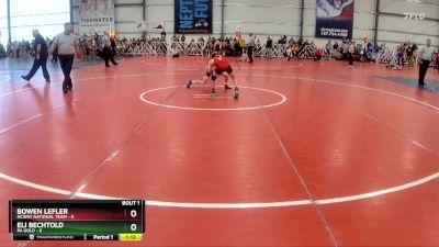 76 lbs Rd# 1 9:00am Friday - Eli Bechtold, PA Gold vs Bowen Lefler, NCWAY National Team