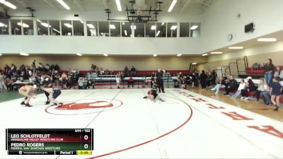 102 lbs 3rd Place Match - Pedro Rogers, Federal Way Spartans Wrestling vs Leo Schlotfeldt, Snoqualmie Valley Wrestling Club