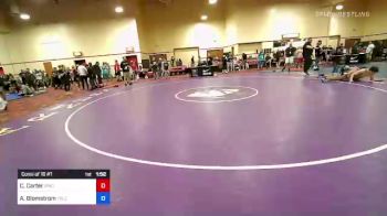 92 lbs Consi Of 16 #1 - Cole Carter, Ironclad Wrestling Club vs Ash Blomstrom, Toledo Mat Club