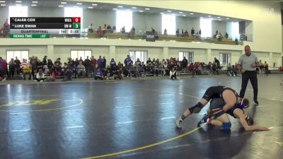 157 lbs Quarterfinal - Caleb Cox, Wheaton (il) vs Luke Swan, Wisconsin-Whitewater