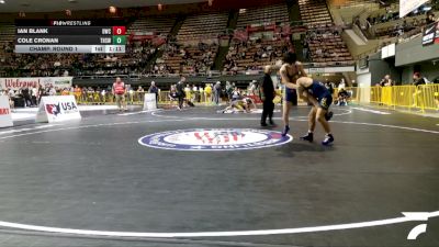 Junior Boys - 126 lbs Champ. Round 1 - Ian Blank, Diablo Wrestling Club vs Cole Cronan, Turlock High School Wrestling