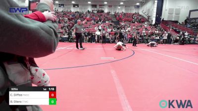 92 lbs Quarterfinal - Czarlie Diffee, Cowboys vs Brayden Otero, Team Tulsa Wrestling Club