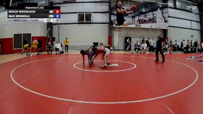74 kg Champ. Round 3 - Brock Woodcock, Southern Illinois Regional Training Center vs Max Brignola, Lehigh Valley Wrestling RTC