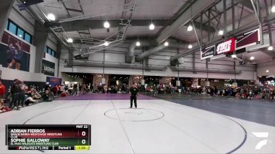 120 lbs Quarterfinal - Adrian Fierros, Gracie Barra Westchase Wrestling Club vs Sophie Galloway, El Paso Wildcats Wrestling Club