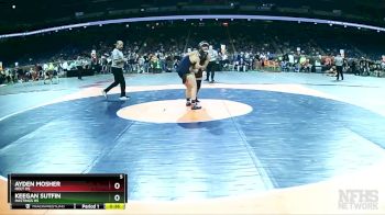 D1-144 lbs Cons. Round 3 - Keegan Sutfin, Hastings HS vs Ayden Mosher, Holt HS