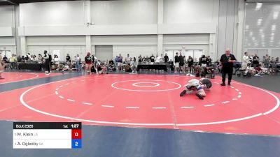 120 lbs C-8 #1 - Michael Klein, Louisiana vs Aden Oglesby, Georgia