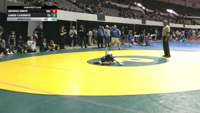 Rookie K-2 48 Semifinal - James Cardente, Poquoson Athletic Association vs George Smith, Williamsburg Wrestling Club