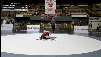 Schoolboys - 175 lbs Cons. Round 3 - George Palomo vs Hiram Delgado, Team Selma Wrestling Club