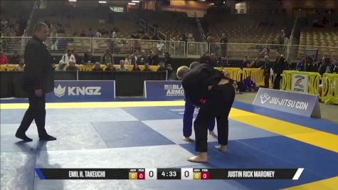 Justin Rick Maroney vs Emil H. Takeuchi 2025 Pan Jiu Jitsu IBJJF Championship