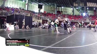 200 lbs Cons. Round 1 - Nikolas Williams, Ansley-Litchfield Youth Wrestling vs Zayden Wedige, O`Neill Leprechaun Wrestling