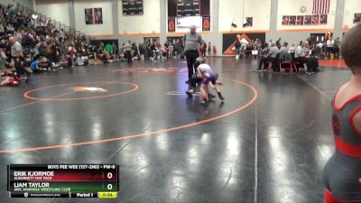 PW-8 lbs Cons. Round 1 - Liam Taylor, AWC Anamosa Wrestling Club vs Erik Kjormoe, Alburnett Mat Pack