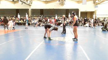 160 lbs Rr Rnd 2 - Lylah Rodriguez, NewWhale Pink - Girls vs Peri Lawson, Bayside Baddies - Girls