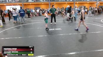 95 lbs Quarterfinal - McKenna Penix, Cobra Wrestling Club vs Zachary Brooks, Dixie Hornets