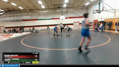 220 lbs 1st Place Match - Daniel Hoopes, Sheridan vs Isaiah Palato, Greybull MS