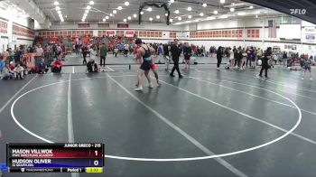 215 lbs Quarterfinal - Mason Villwok, MWC Wrestling Academy vs Hudson Oliver, GI Grapplers