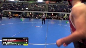 130 lbs Round 2 - Grayson Bowman, Immortal Athletics WC vs Clay Hansel, Victory School Of Wrestling