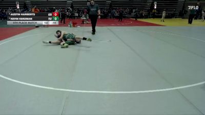 140 lbs 5th Place Match - Austin Harberts, Adrian vs Kevin Kerzman, Paynesville