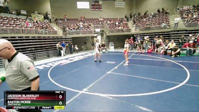 110 lbs Cons. Round 5 - Jackson Blakesley, Champions Wrestling Club vs Easton McKee, Junction WC