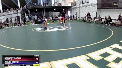 87 lbs Round 5 (6 Team) - Kennedy Hogan, Illinois vs Kinley Stough, Arizona