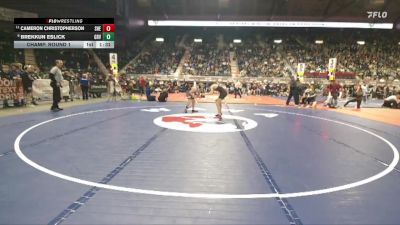 4A-106 lbs Champ. Round 1 - Cameron Christopherson, Sheridan vs Brekkun Eslick, Green River