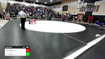 160 lbs Quarterfinal - Matthew Bates, Conard vs Jake Long, Hall