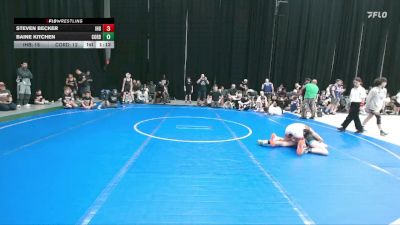 92 lbs Round 2 - Steven Becker, Iron Horse Blue vs Baine Kitchen, Cordoba Trained